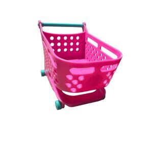 Shopkins Shopville Super Mall Mini Shopping Cart Replacement Pink 4" x 2.75"